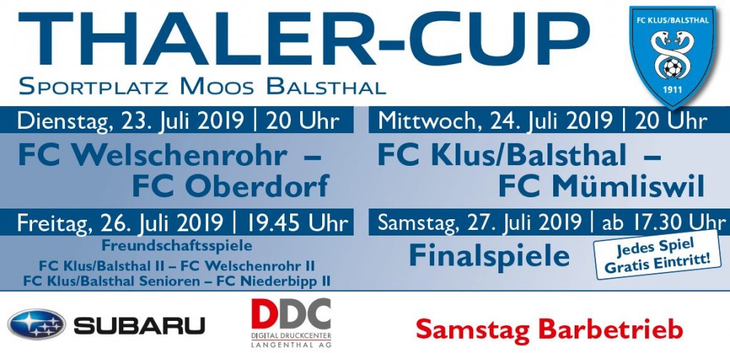 inserat thaler cup